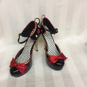 Alice In Wonderland Platform Spike Heels Sz 9/10
